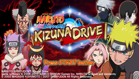 Naruto Shippuden: Kizuna Drive Title Screen